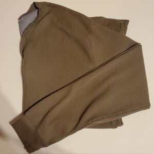 Men's Olive Long Sleeve Thermal Shirt